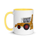 The Farmers Mugs Store JCB 3C Mug with Colour Inside (1975) Quality Farmers Merch