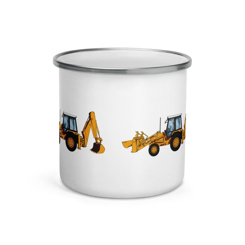 The Farmers Mugs Store JCB 3CX Turbo Enamel Mug Quality Farmers Merch