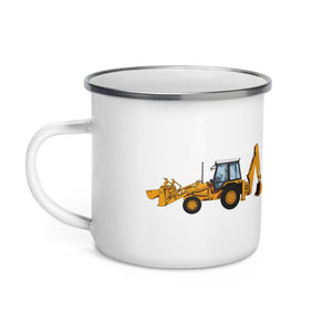 JCB 3CX Turbo Enamel Mug — alternate view