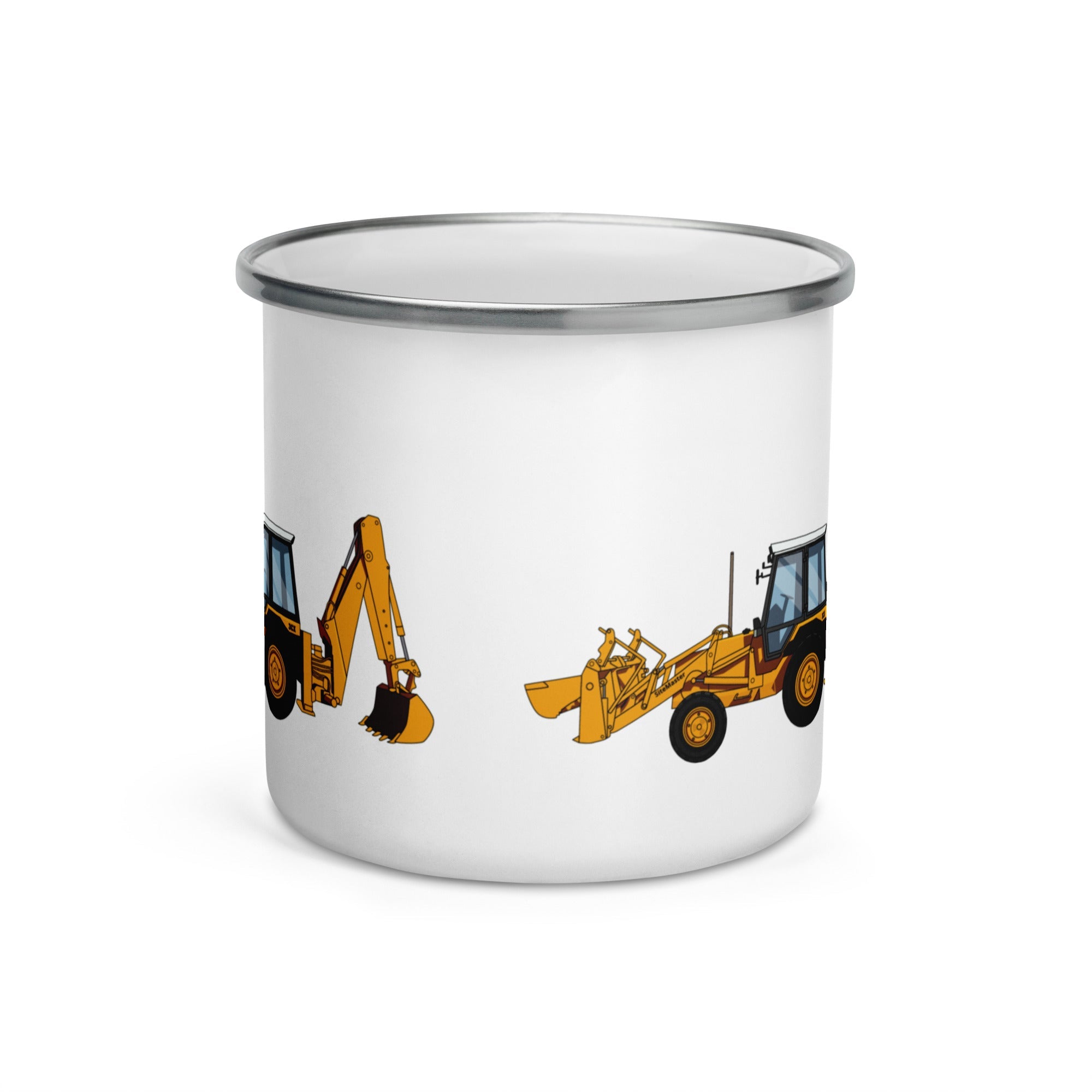 The Farmers Mugs Store JCB 3CX Turbo Enamel Mug Quality Farmers Merch