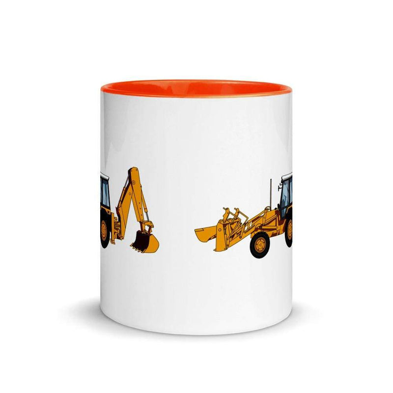 The Farmers Mugs Store JCB 3cx Turbo Mug with Color Inside (1990) Quality Farmers Merch