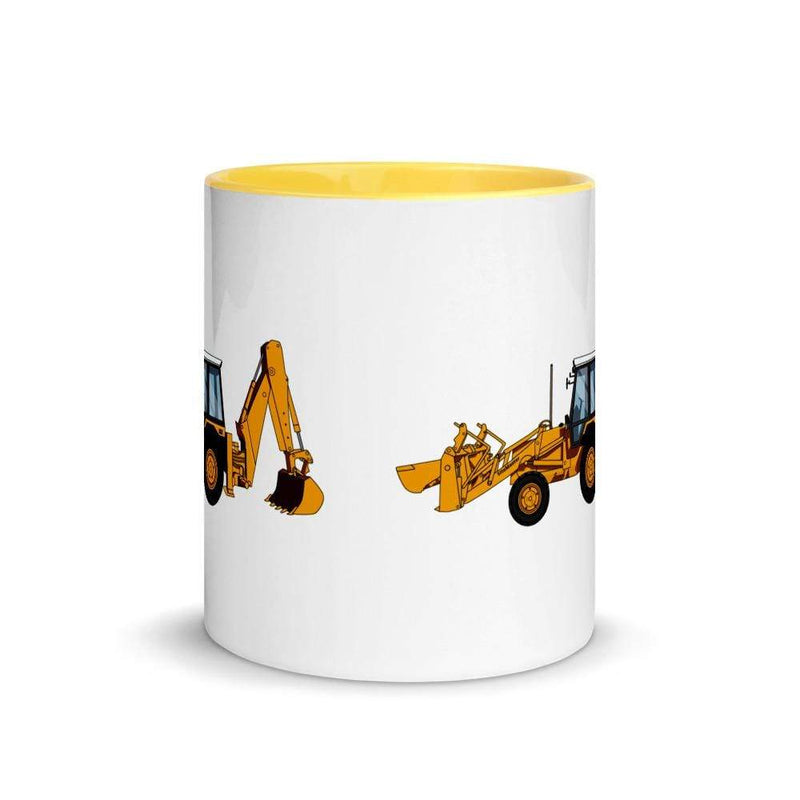 The Farmers Mugs Store JCB 3cx Turbo Mug with Color Inside (1990) Quality Farmers Merch