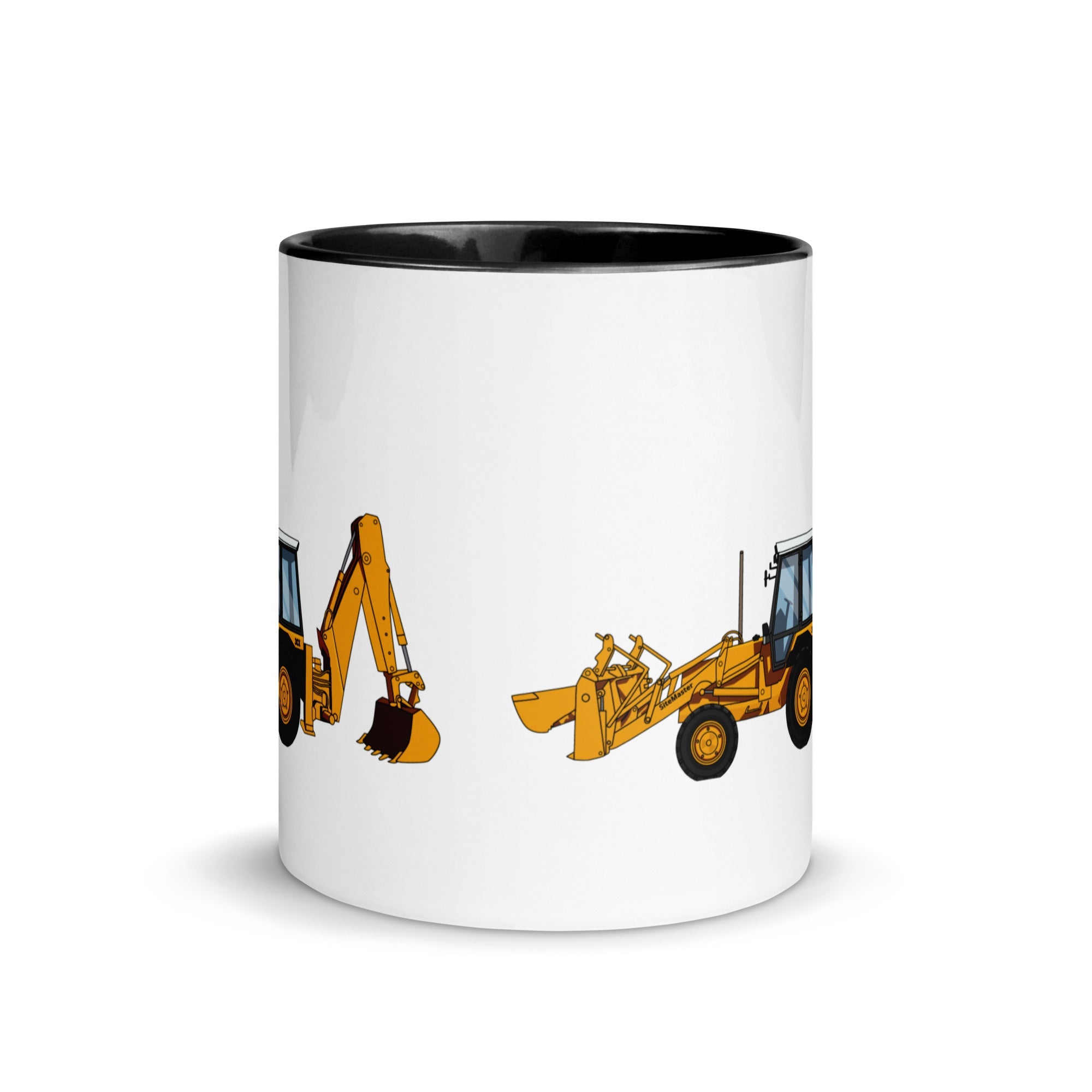 The Farmers Mugs Store JCB 3cx Turbo Mug with Color Inside (1990) Quality Farmers Merch