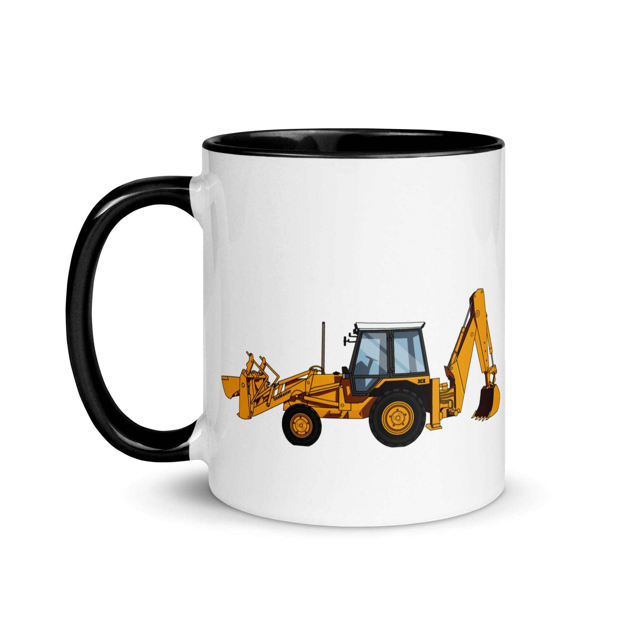 The Farmers Mugs Store JCB 3cx Turbo Mug with Color Inside (1990) Quality Farmers Merch