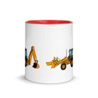 The Farmers Mugs Store JCB 3cx Turbo Mug with Color Inside (1990) Quality Farmers Merch