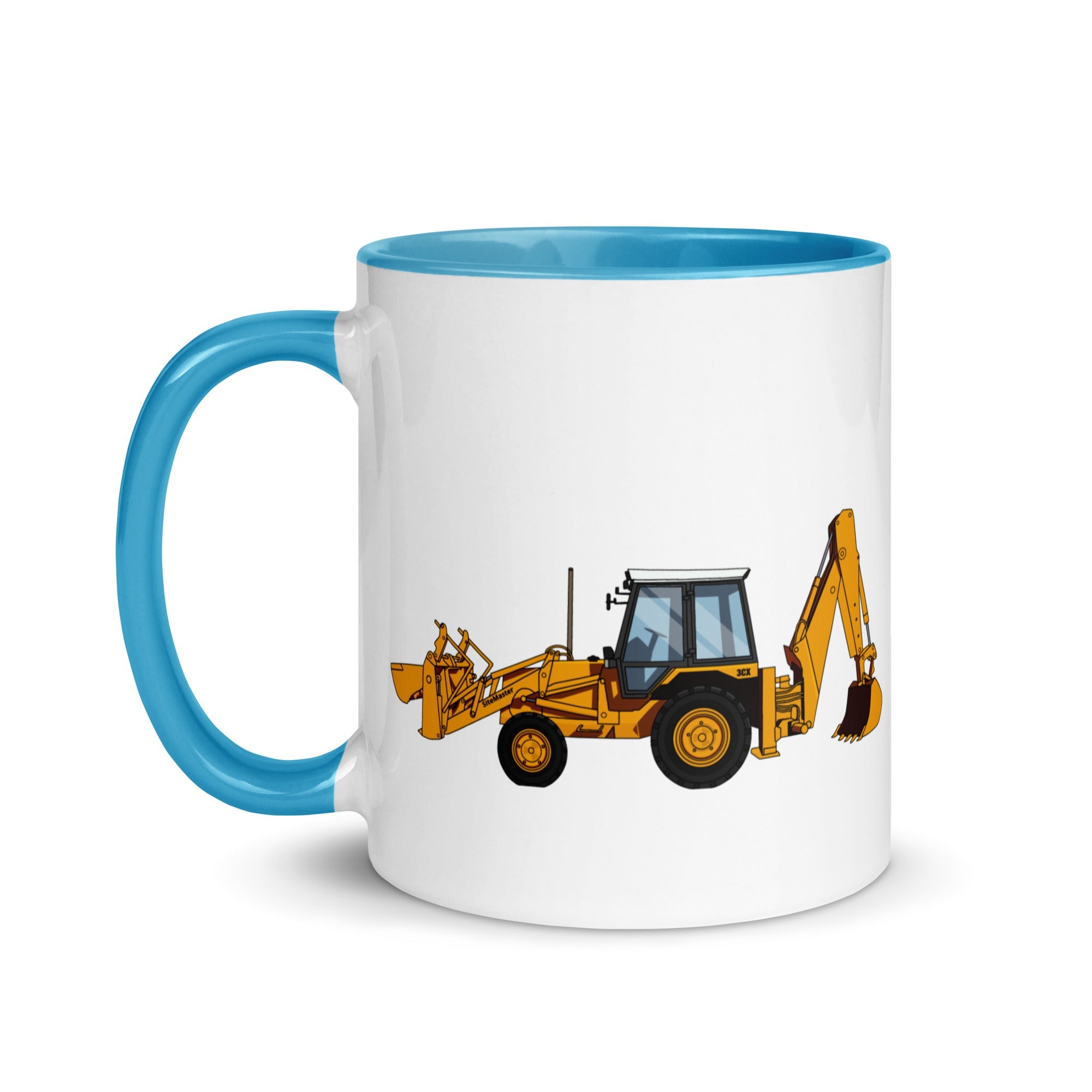 The Farmers Mugs Store JCB 3cx Turbo Mug with Color Inside (1990) Quality Farmers Merch