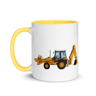 The Farmers Mugs Store JCB 3cx Turbo Mug with Color Inside (1990) Quality Farmers Merch