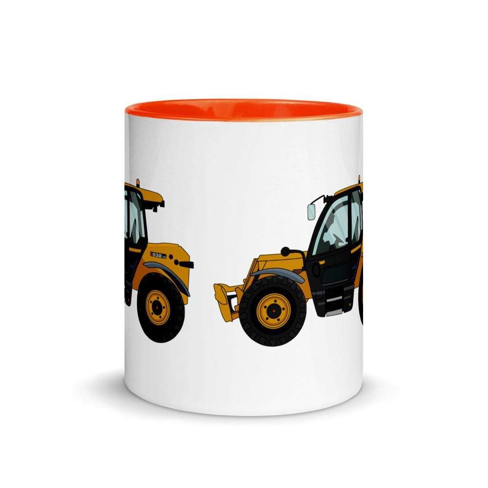 The Farmers Mugs Store JCB 532-60 Loadall Mug with Color Inside (2020) Quality Farmers Merch