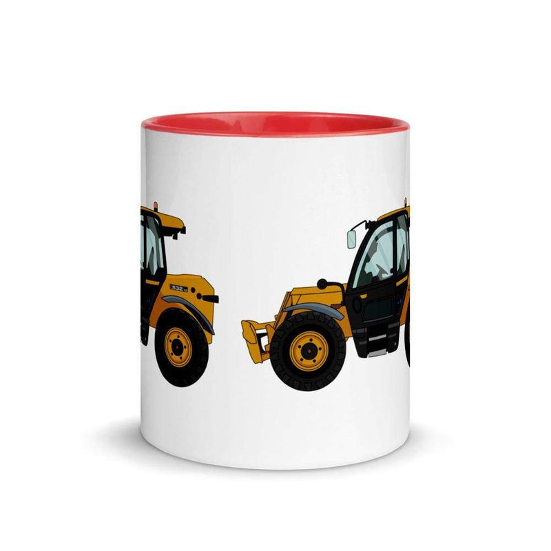 The Farmers Mugs Store JCB 532-60 Loadall Mug with Color Inside (2020) Quality Farmers Merch