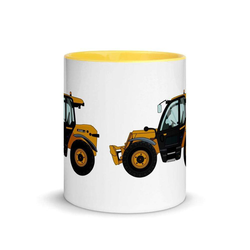 The Farmers Mugs Store JCB 532-60 Loadall Mug with Color Inside (2020) Quality Farmers Merch