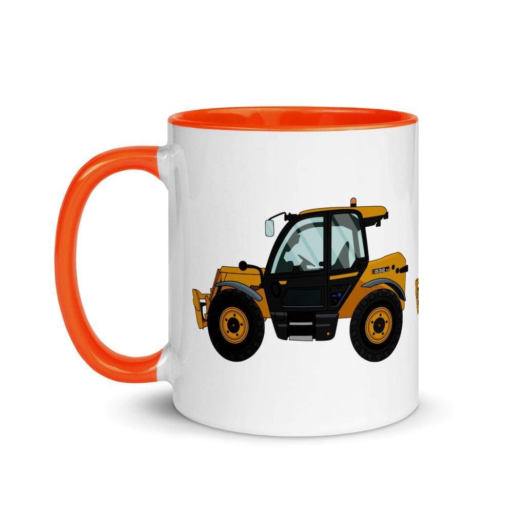 The Farmers Mugs Store JCB 532-60 Loadall Mug with Color Inside (2020) Quality Farmers Merch