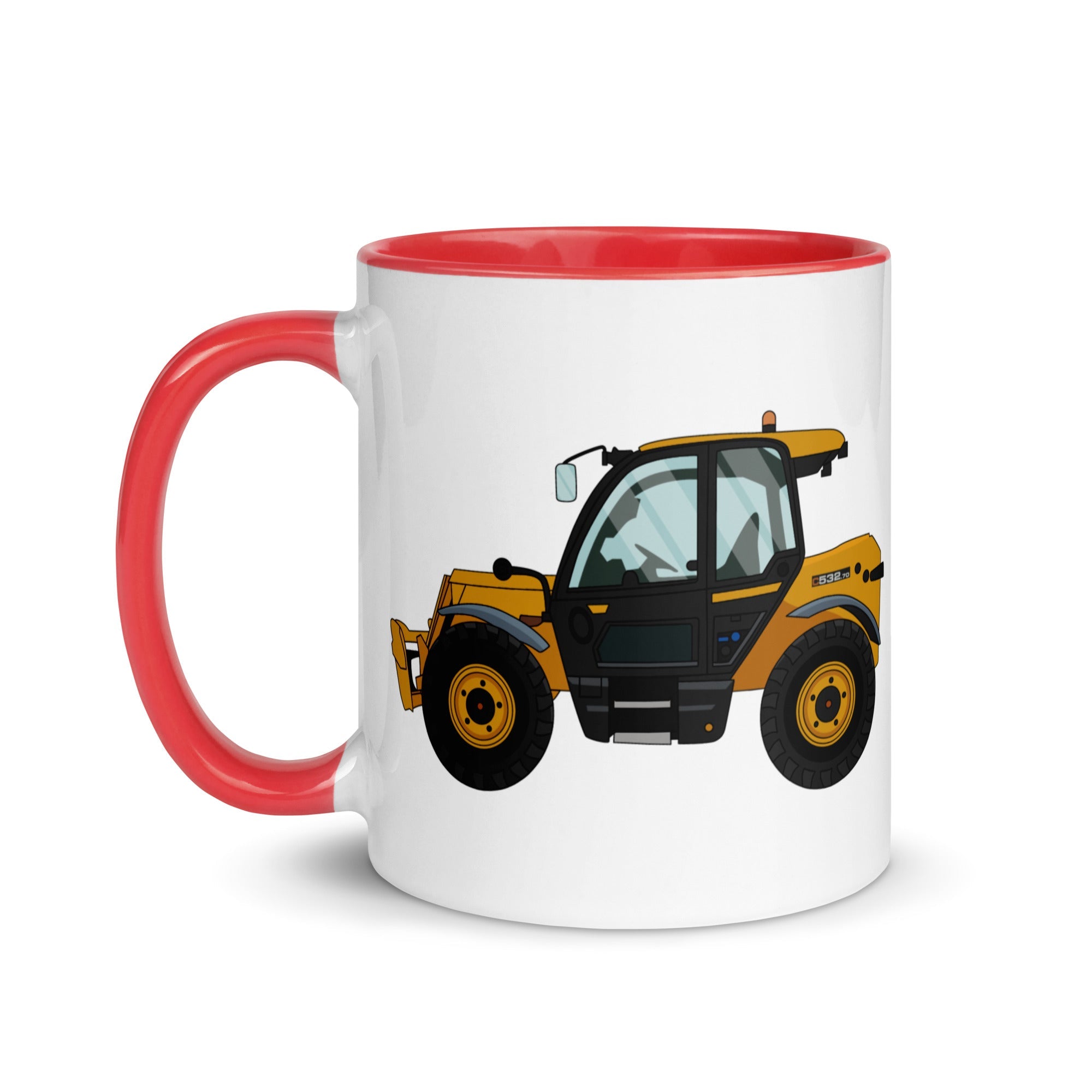 The Farmers Mugs Store JCB 532-60 Loadall Mug with Color Inside (2020) Quality Farmers Merch