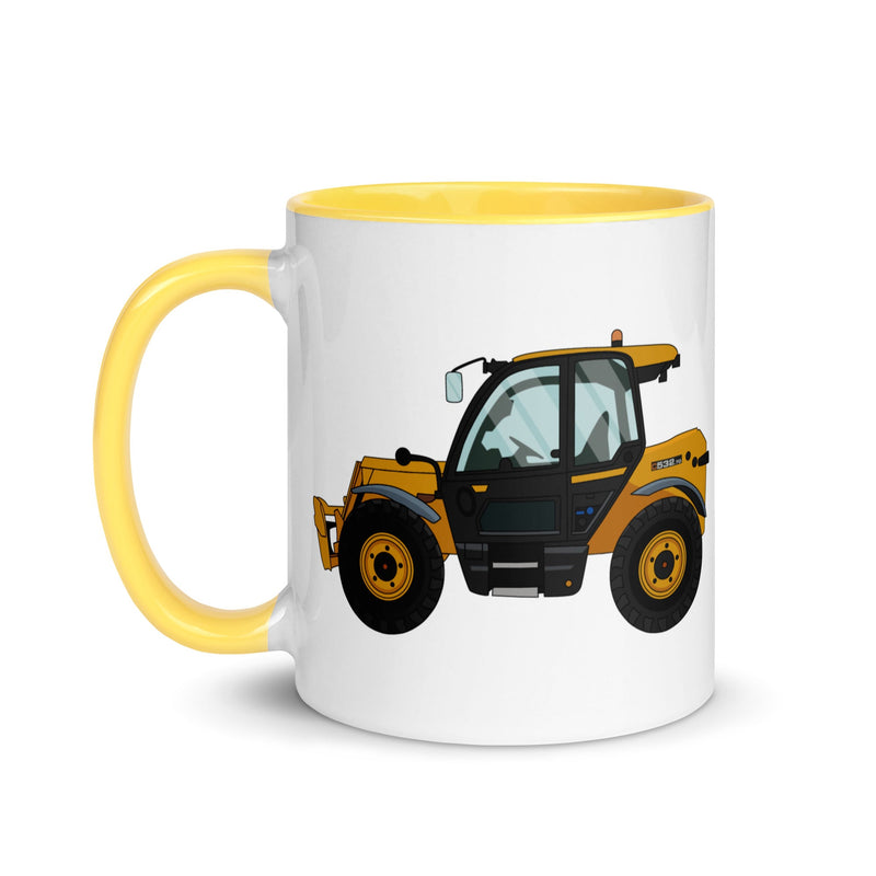 The Farmers Mugs Store JCB 532-60 Loadall Mug with Color Inside (2020) Quality Farmers Merch