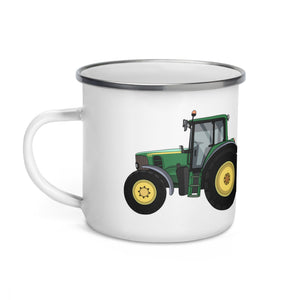 John Deere 6930 Enamel Mug — lifestyle