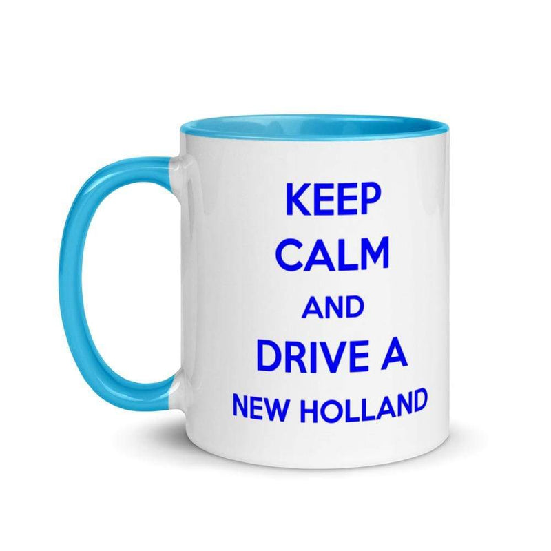The Farmers Mugs Store Keep Calm New Holland Mug with Color Inside Quality Farmers Merch