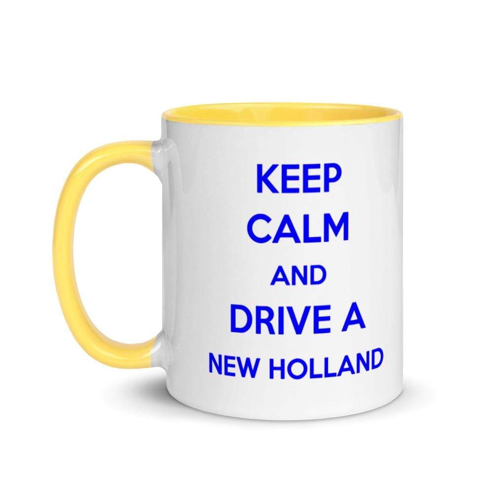 The Farmers Mugs Store Keep Calm New Holland Mug with Color Inside Quality Farmers Merch