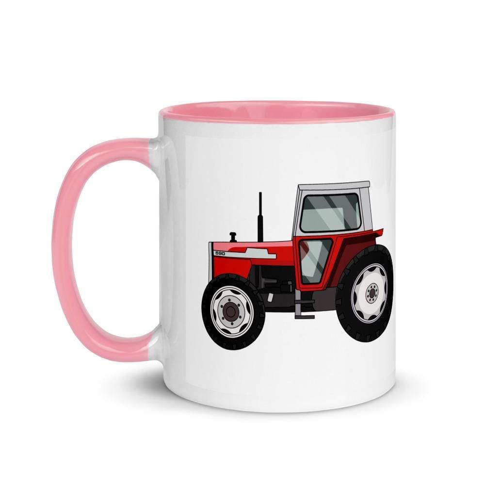 The Farmers Mugs Store Massey Ferguson 590 Mug with Color Inside Quality Farmers Merch