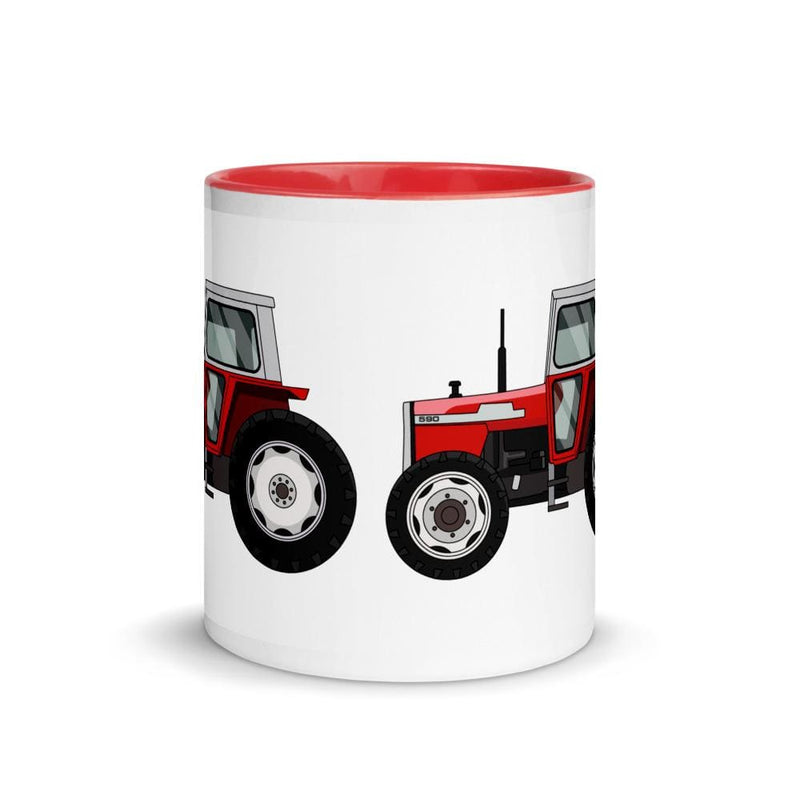 The Farmers Mugs Store Massey Ferguson 590 Mug with Color Inside Quality Farmers Merch