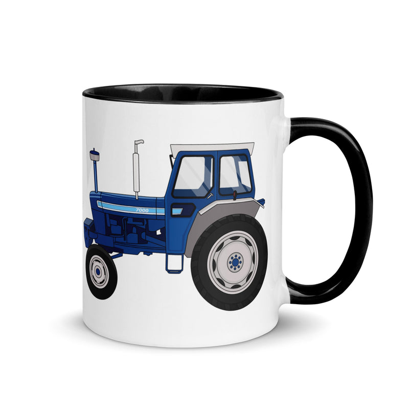 The Farmers Mugs Store Mug Black Ford 7000 Mug with Color Inside Quality Farmers Merch