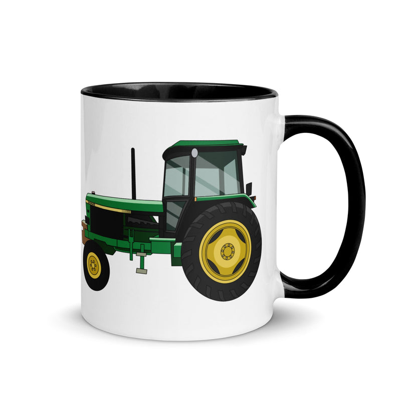 The Farmers Mugs Store Mug Black John Deere 3050 2WD Mug with Color Inside Quality Farmers Merch