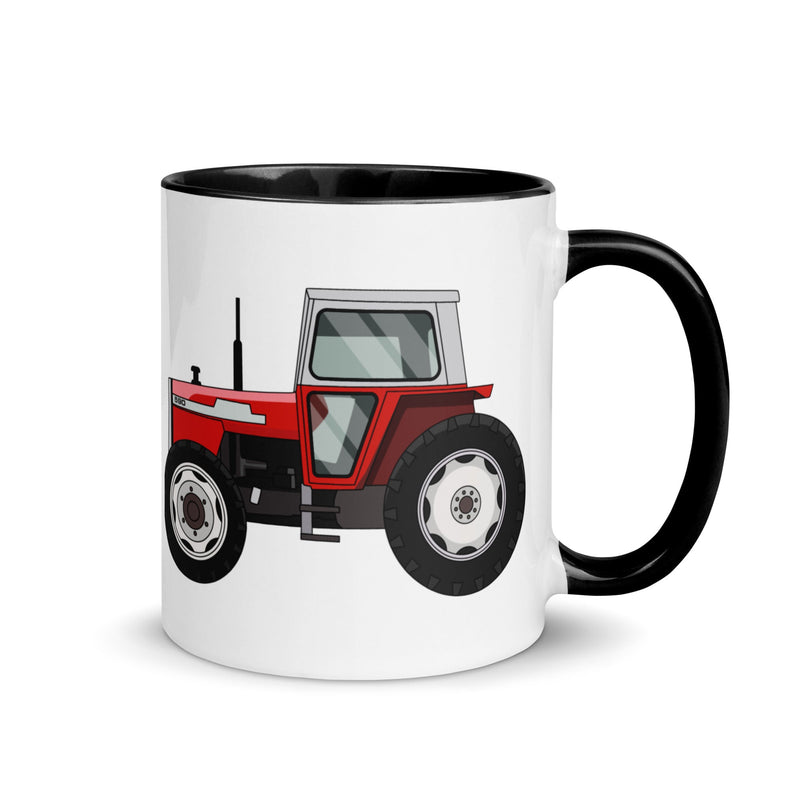 The Farmers Mugs Store Mug Black Massey Ferguson 590 Mug with Color Inside Quality Farmers Merch