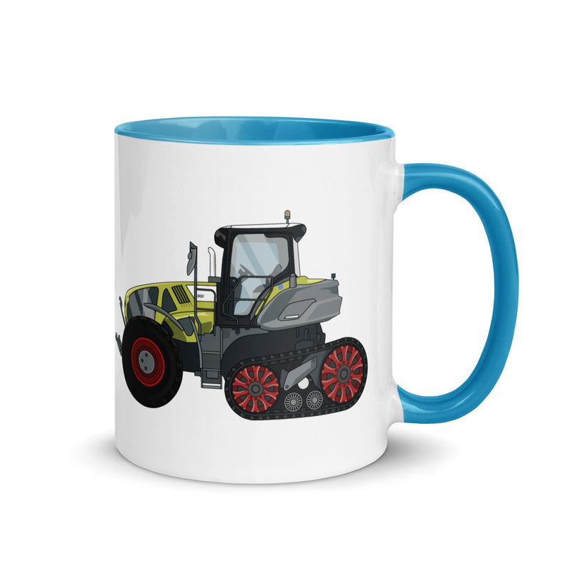 The Farmers Mugs Store Mug Blue Claas Axion 900 Terra Trac Mug with Color Inside Quality Farmers Merch