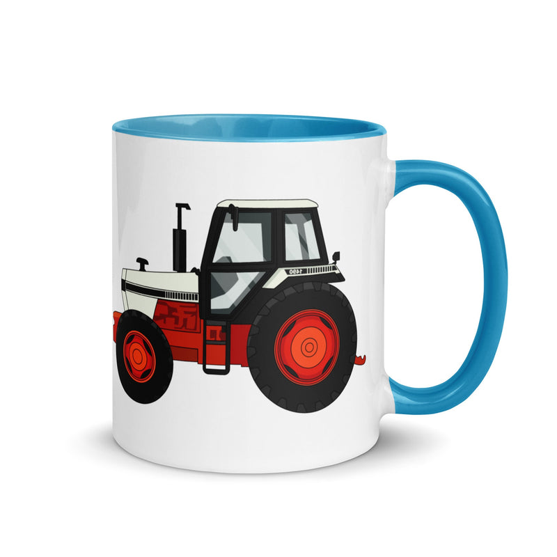 The Farmers Mugs Store Mug Blue David Brown 1490 4WD Mug with Color Inside Quality Farmers Merch
