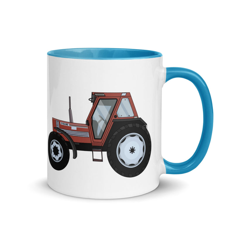 The Farmers Mugs Store Mug Blue FIAT 110-90 Mug with Color Inside Quality Farmers Merch
