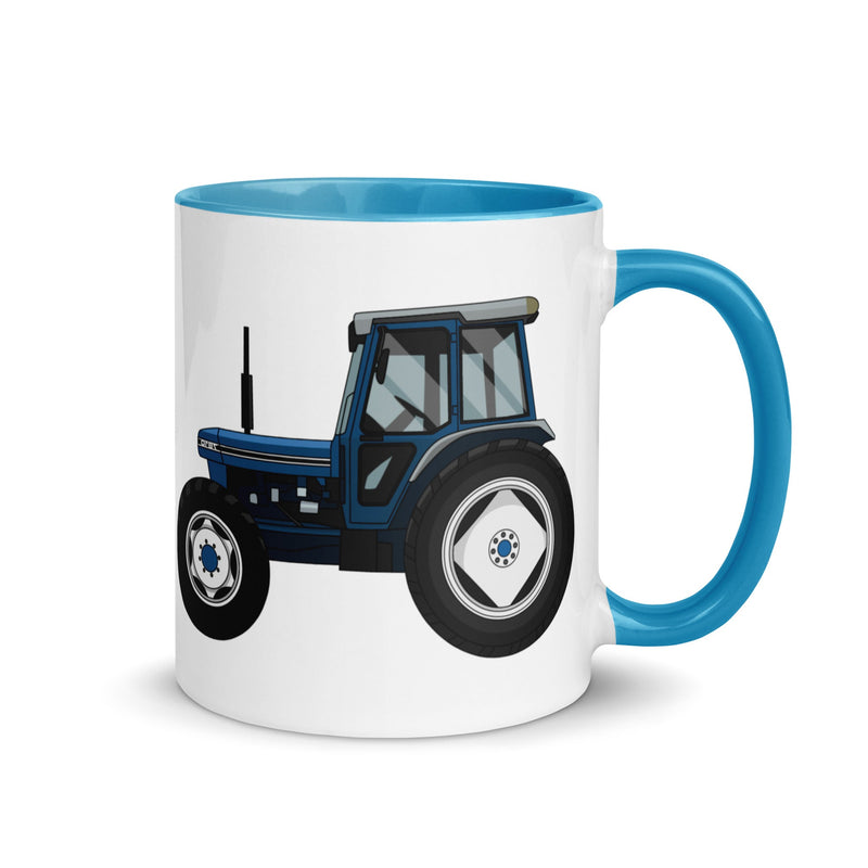 The Farmers Mugs Store Mug Blue Ford 7810 Mug with Color Inside Quality Farmers Merch