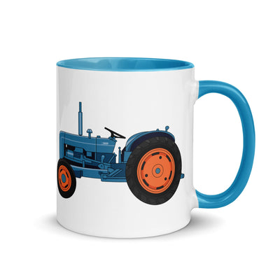 The Farmers Mugs Store Mug Blue Fordson Dexta Mug with Color Inside (1958) Quality Farmers Merch