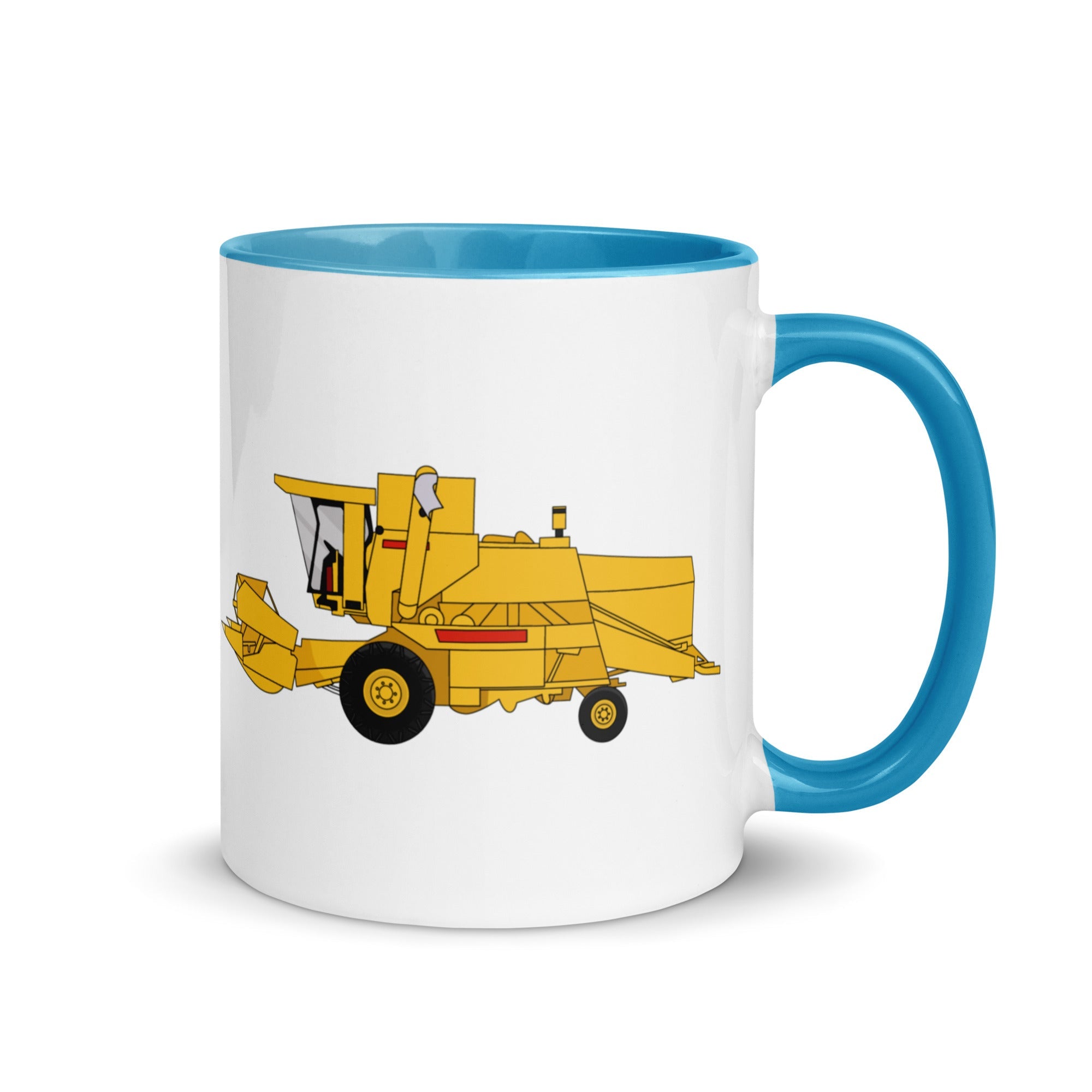 The Farmers Mugs Store Mug Blue New Holland Clayson 8070 Mug with Color Inside Quality Farmers Merch