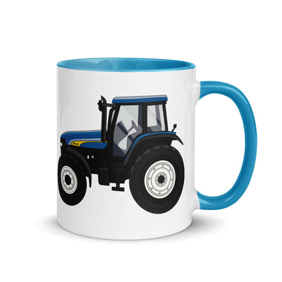 The Farmers Mugs Store Mug Blue New Holland TM 155 Mug with Color Inside Quality Farmers Merch