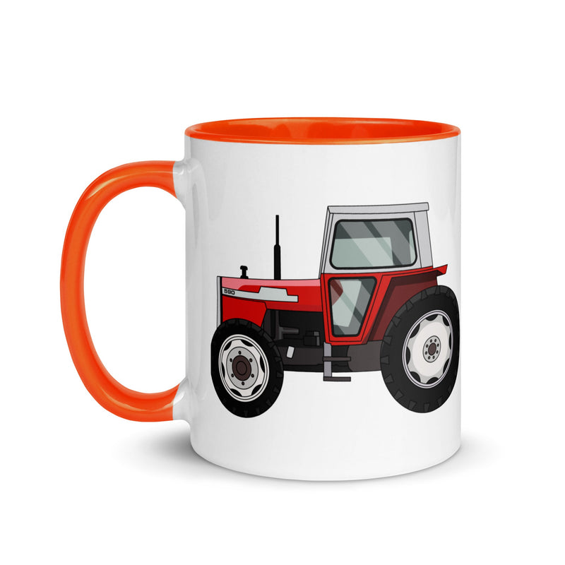 The Farmers Mugs Store Mug Massey Ferguson 590 Mug with Color Inside Quality Farmers Merch