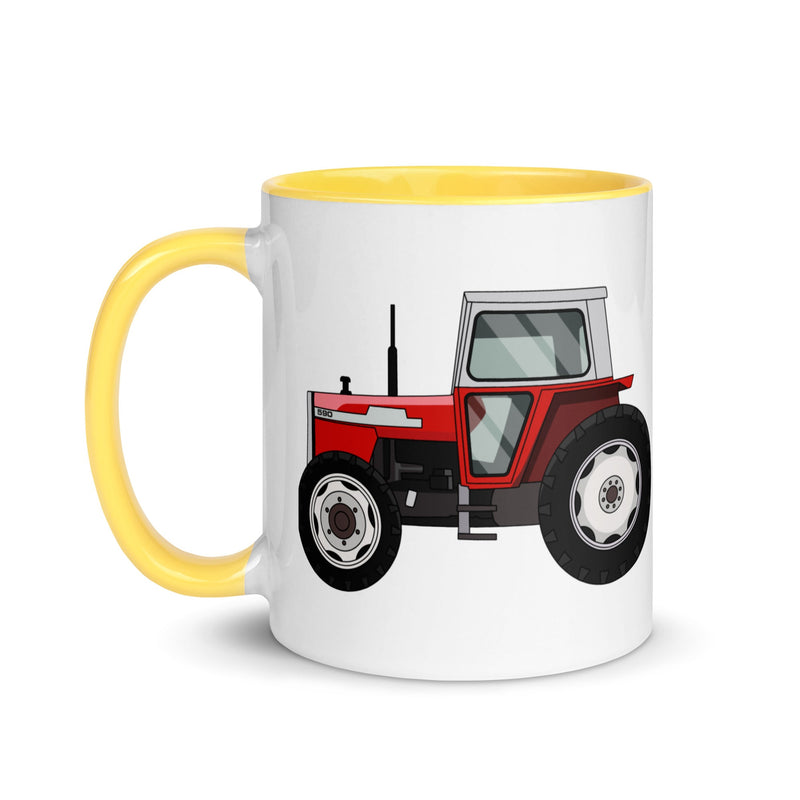 The Farmers Mugs Store Mug Massey Ferguson 590 Mug with Color Inside Quality Farmers Merch