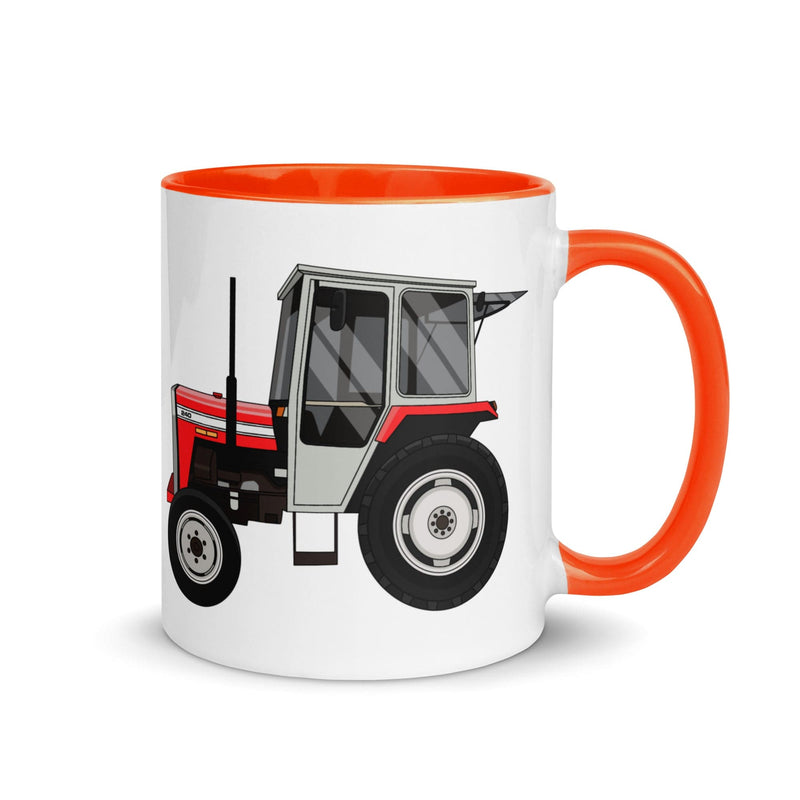 The Farmers Mugs Store Mug Orange Massey Ferguson 240 Mug with Color Inside Quality Farmers Merch