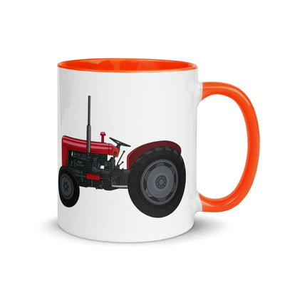 The Farmers Mugs Store Mug Orange Massey Ferguson 35X Mug with Color Inside Quality Farmers Merch