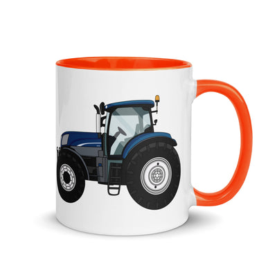 The Farmers Mugs Store Mug Orange New Holland T7.210 Mug with Color Inside Quality Farmers Merch