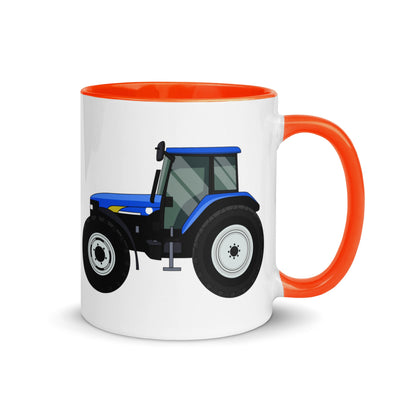 The Farmers Mugs Store Mug Orange New Holland TM 140 Mug with Color Inside Quality Farmers Merch