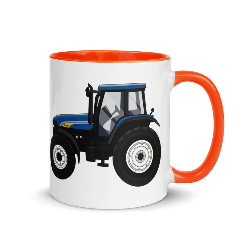 The Farmers Mugs Store Mug Orange New Holland TM 155 Mug with Color Inside Quality Farmers Merch