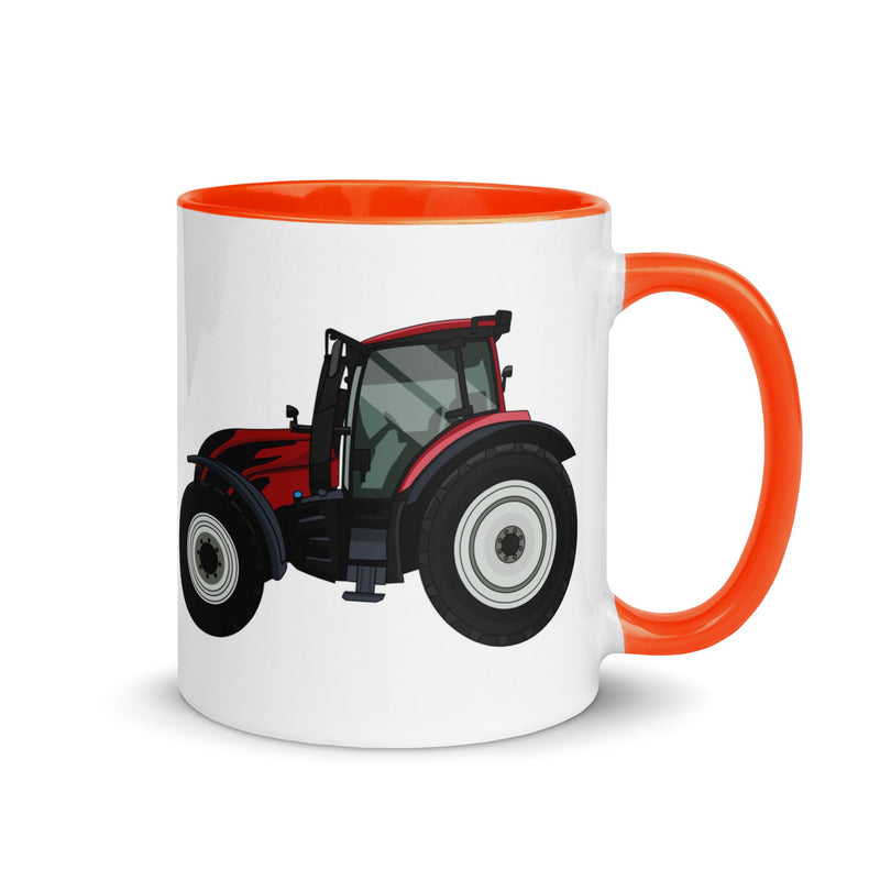The Farmers Mugs Store Mug Orange Valtra 234 Mug with Color Inside Quality Farmers Merch
