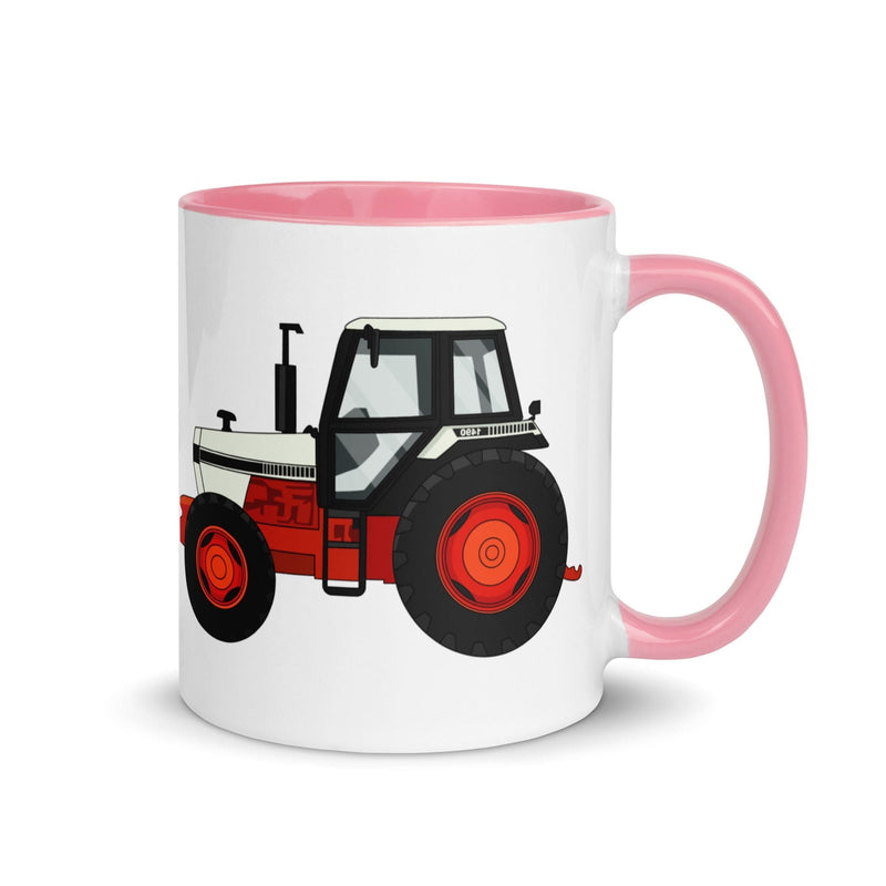 The Farmers Mugs Store Mug Pink David Brown 1490 4WD Mug with Color Inside Quality Farmers Merch