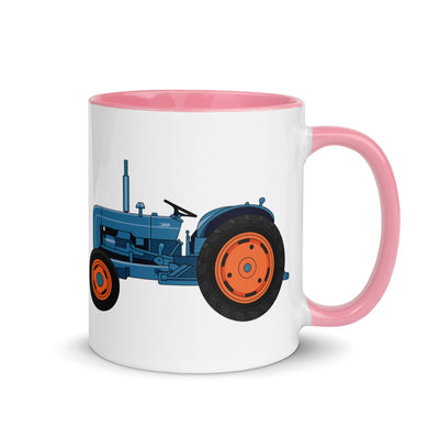 The Farmers Mugs Store Mug Pink Fordson Dexta Mug with Color Inside (1958) Quality Farmers Merch