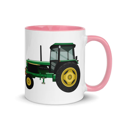 The Farmers Mugs Store Mug Pink John Deere 3050 2WD Mug with Color Inside Quality Farmers Merch