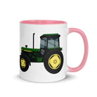 The Farmers Mugs Store Mug Pink John Deere 3050 4WD Mug with Color Inside Quality Farmers Merch