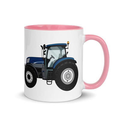The Farmers Mugs Store Mug Pink New Holland T7.210 Mug with Color Inside Quality Farmers Merch
