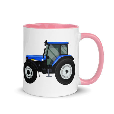 The Farmers Mugs Store Mug Pink New Holland TM 140 Mug with Color Inside Quality Farmers Merch