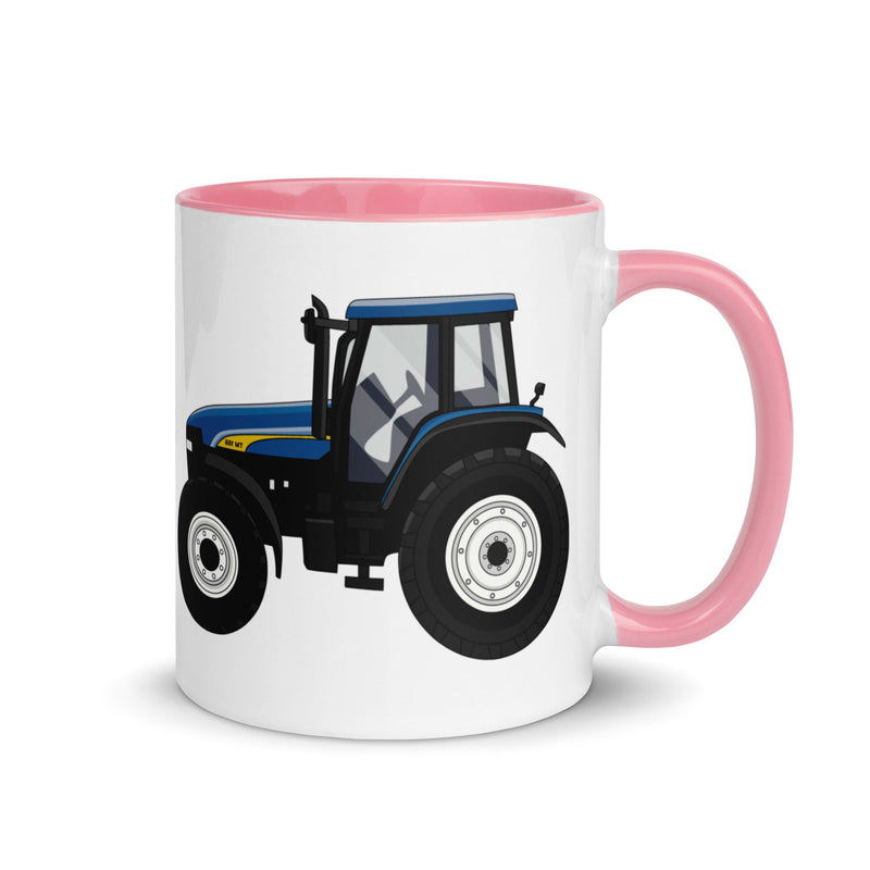 The Farmers Mugs Store Mug Pink New Holland TM 155 Mug with Color Inside Quality Farmers Merch
