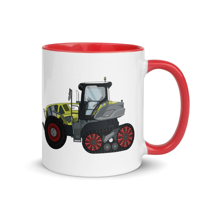 The Farmers Mugs Store Mug Red Claas Axion 900 Terra Trac Mug with Color Inside Quality Farmers Merch
