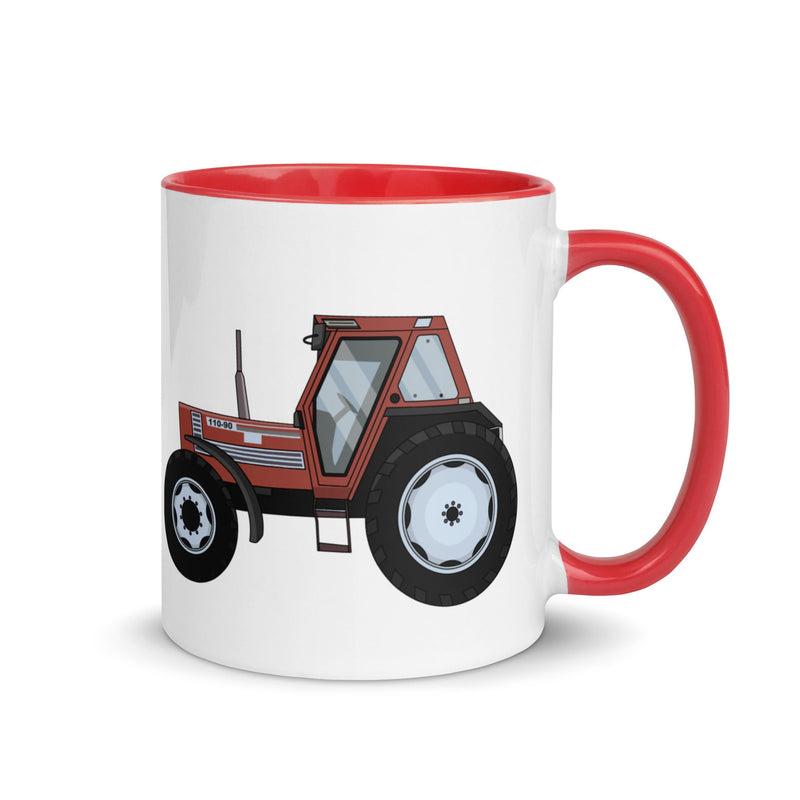 The Farmers Mugs Store Mug Red FIAT 110-90 Mug with Color Inside Quality Farmers Merch
