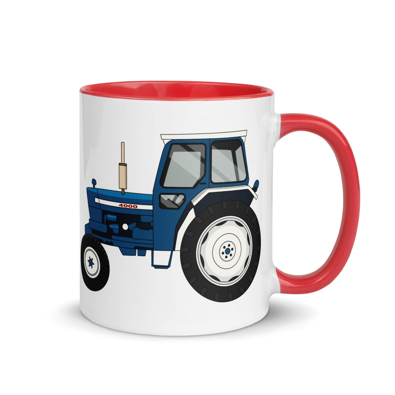 The Farmers Mugs Store Mug Red Ford 4000 Mug with Color Inside Quality Farmers Merch